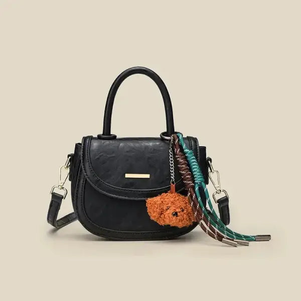 Autumn/Winter Niche High-End Oil-Based Fashionable Crossbody Bag Women’s Handbag Polyester Lining Neutral Minimalist