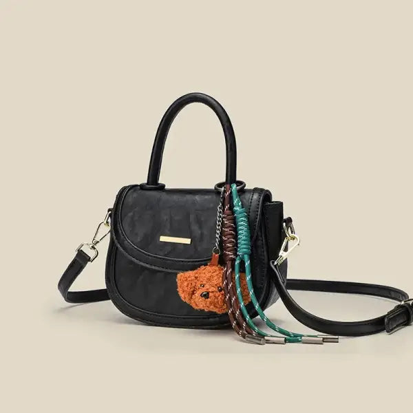 Autumn/Winter Niche High-End Oil-Based Fashionable Crossbody Bag Women’s Handbag Polyester Lining Neutral Minimalist