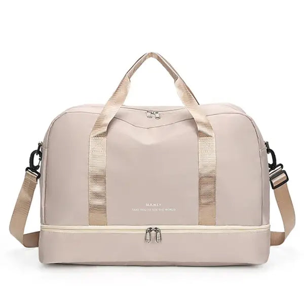 Sac voyage femme Bleu parfait pour week end - Beige