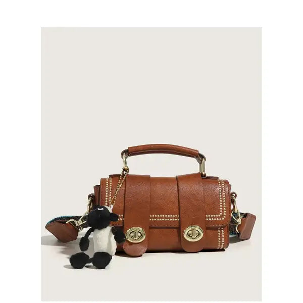 Fashionable Versatile Small Square Handbag for Women Single Shoulder Crossbody Bag High-End Sensation Autumn Winter New