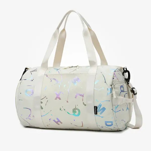 Gym Yoga Sport Dance Bag For Girl Boy Graffiti Letters Printing Travel Fitness Siwmming Dry Wet Waterproof Crossbody