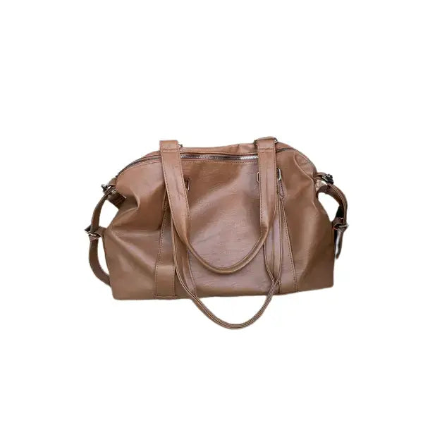 sac à main cuir souple noir femme grande capacité casual