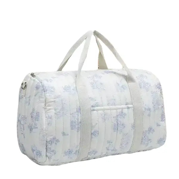 Sac voyage pour parents blanc motif bleu ou rose