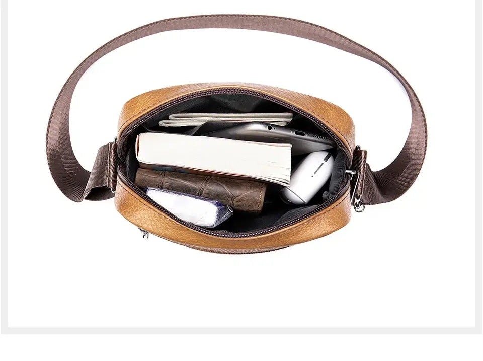 WESTAL Men’s Shoulder Bags Genuine Leather Flap Crossbody Bags for Men Purse Messenger Bags Leather 7362