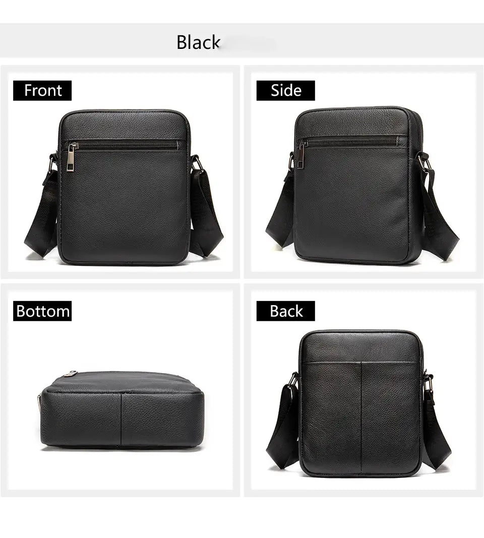 WESTAL Men’s Shoulder Bags Genuine Leather Flap Crossbody Bags for Men Purse Messenger Bags Leather 7362