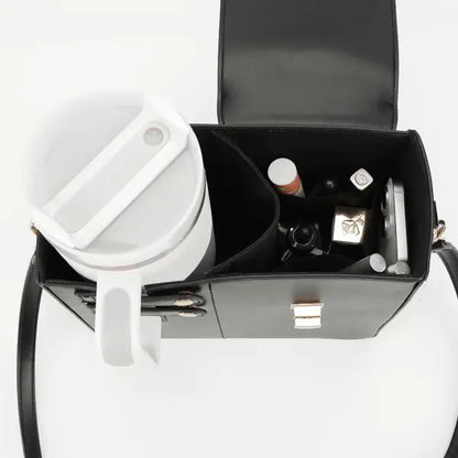 Crossbody Bag for Stanley Cup Purse Portable Water Bottle Holder with Adjustable Shoulder Strap Large Capacity Cup