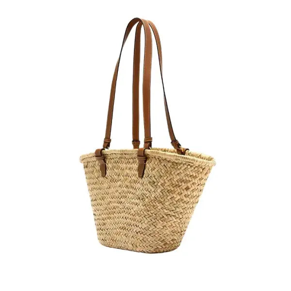Fashion Large Capacity Straw Basket Bag Handmade Weave Women Shoulder Bags Casual Summer Beach Bag Big Tote Bali