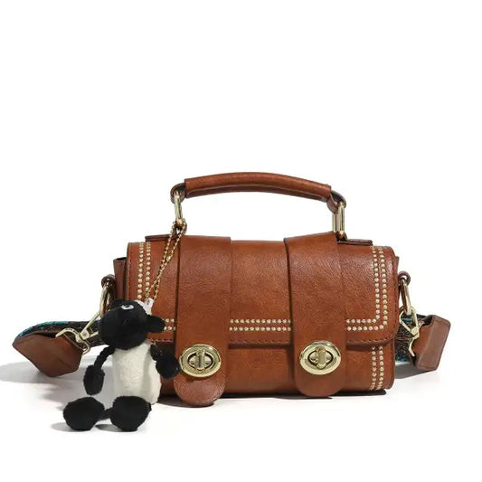 Fashionable Versatile Small Square Handbag for Women Single Shoulder Crossbody Bag High-End Sensation Autumn Winter New