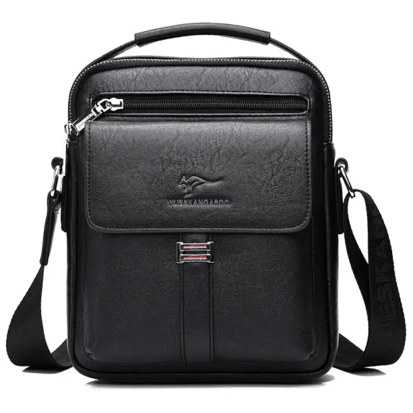 Kangaroo Luxury Brand Men’s Shoulder Bag Vintage Messenger Bag Leather Men Handbag Split Leather Crossbody Bags For Men