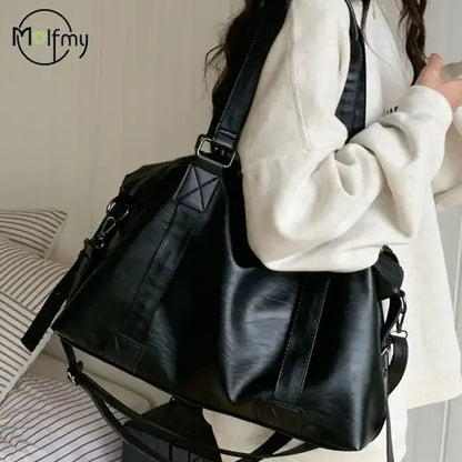 Luxury Designer Tote Bag Female Hobo Handbag Large Capacity Shoulder Bags Big Stylsih Soft Leather Women Messenger