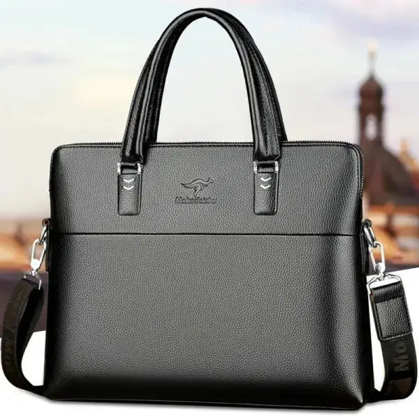 Men Leather Briefcase Office Bags For Man Famous Brand Crossbody Messenger Computer Bag Male Lawyer Luxury Handbags