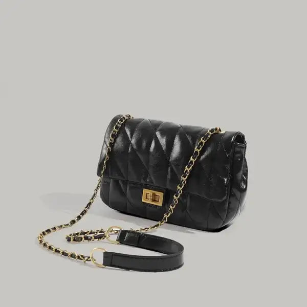 New Autumn/Winterargyll Chain Handbag Light Luxury High-End Feeltweed Style Underarm Bag Niche Women’s Single Shoulder