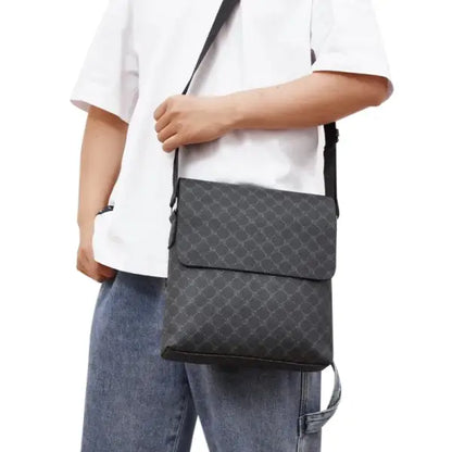 New Leather Designer Crossbody Bag for Men Bags Luxury Casual Man Messenger Bag Fashion Male Bag Sling Pack Shoulder