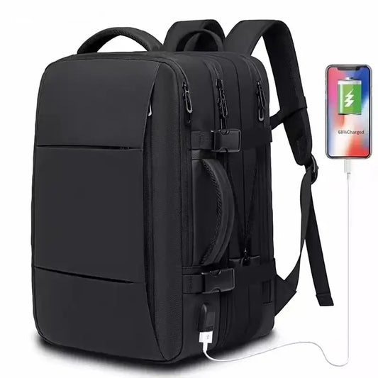 BANGE travel backpack men’s business backpack school expandable USB bag large capacity 17.3 laptop waterproof fashion