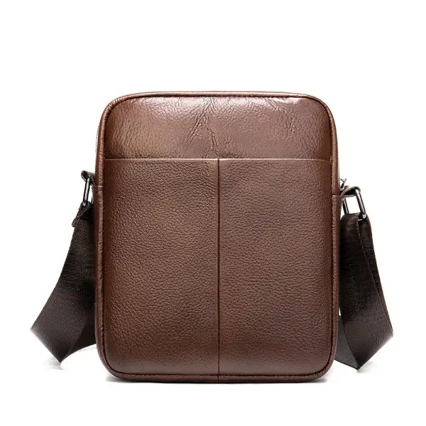 WESTAL Men’s Shoulder Bags Genuine Leather Flap Crossbody Bags for Men Purse Messenger Bags Leather 7362 - Marron foncé