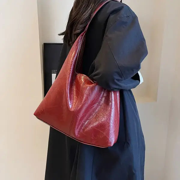 Women Soft Underarm Bag Fashion Hobo Bag and Clutch Versatile 2pcs Shoulder Bag and Handbag Set Satchel Hobo Bag